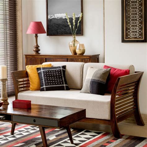 Modern Indian Wooden Sofa Designs Indian Living Rooms Sofa Design