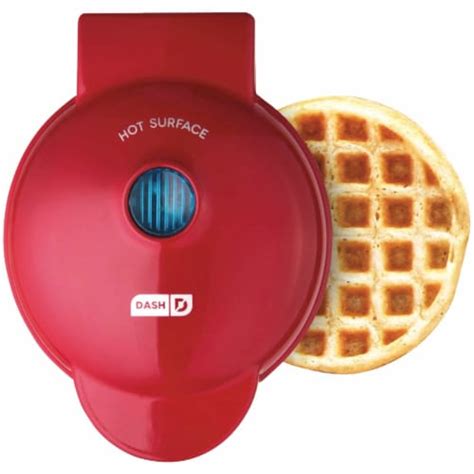 Dash Mini Maker Waffle Iron Red 1 Ct Kroger