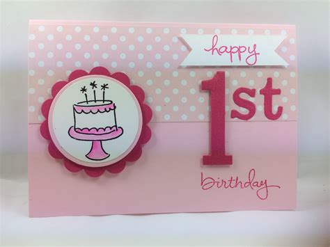 Save time and effort by using our ready made messages in your next birthday card. Deb's Stampin' Style: 1st Birthday Card