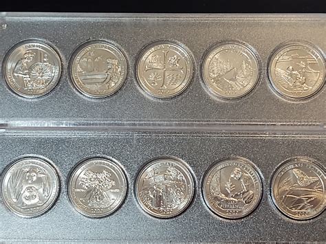 2019 And 2020 Complete Set Of W Mint Mark Quarters In Holders Bweave1coins