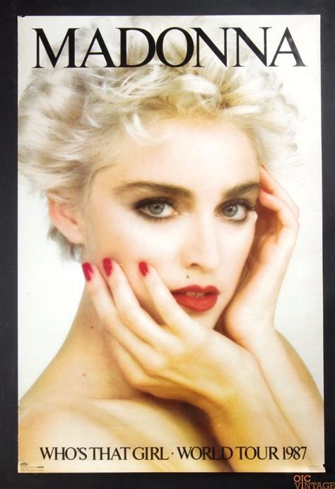 Madonna Whos That Girl World Tour 1987 Vintage Poster 24 X 36 80 年代の
