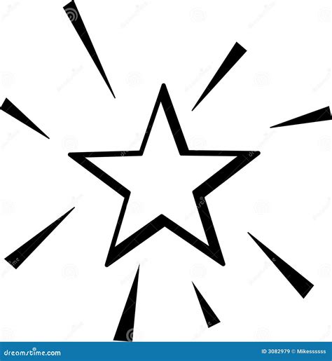 Shiny Star Symbols Cartoon Vector 10983461