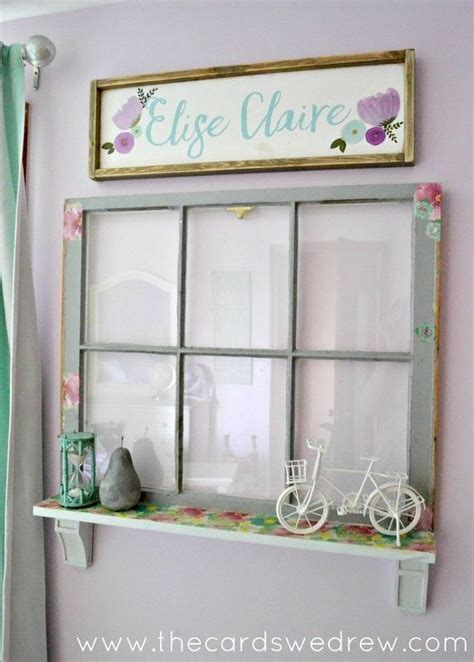 Upcycle An Old Window Into A Charming Shelf Old Window Projects