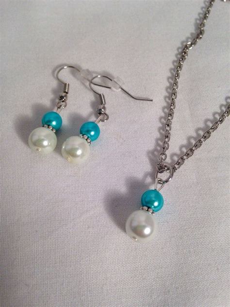 Turquoise Bridesmaid Necklace Set Turquoise By Kcstylejewelry