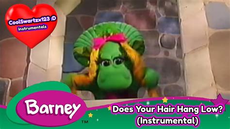 Barney Does Your Hair Hang Low Instrumental Youtube