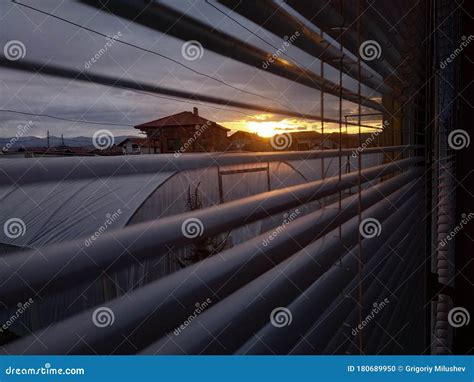 Sunrise Morning View From Bedroom Staying Home Stock Photo Image Of