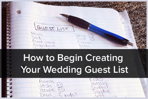 Make sure you give your wedding guests enough time to rsvp. How to Begin Creating A Wedding Guest List | weddinghappy.com