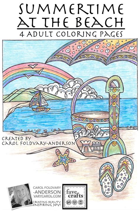 beach coloring pages  adults   favecraftscom