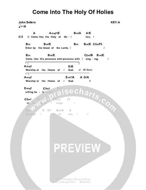 Come Into The Holy Of Holies Chords Pdf Dennis Prince Nolene Prince