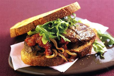 A late night out that turns into an early morning out. Steak sandwich - Recipes - delicious.com.au