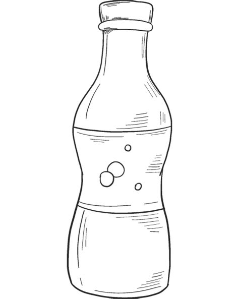 Soda Bottle Coloring Page ColouringPages