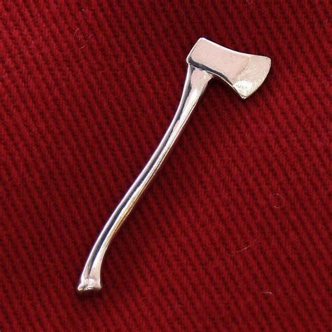 Axe Pin Axe Lapel Pin Small Hatchet Sterling Silver Or Etsy