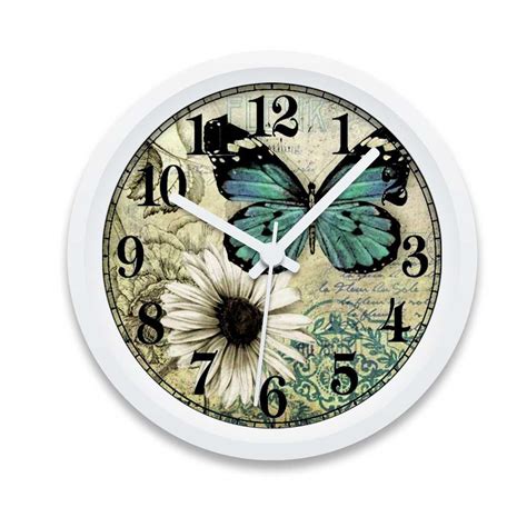 Custom Printed Butterfly Wall Clock Design Your Own