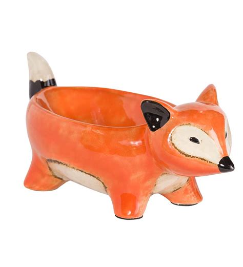 Ceramic Fox Bowl Wind And Weather
