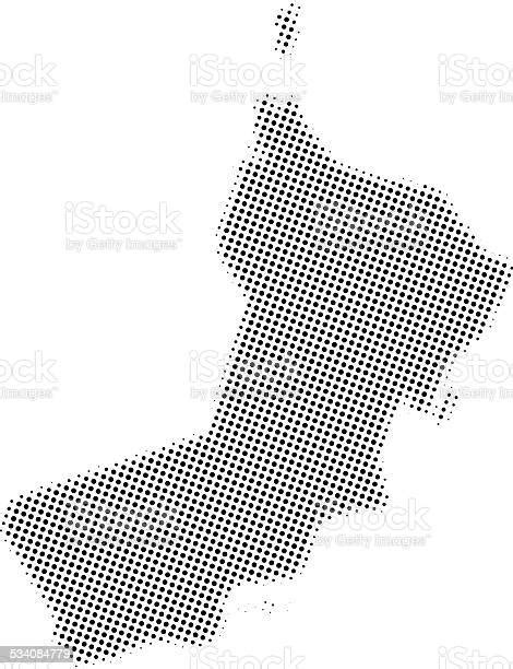 Dotted Vector Map Of Oman Stock Illustration Download Image Now
