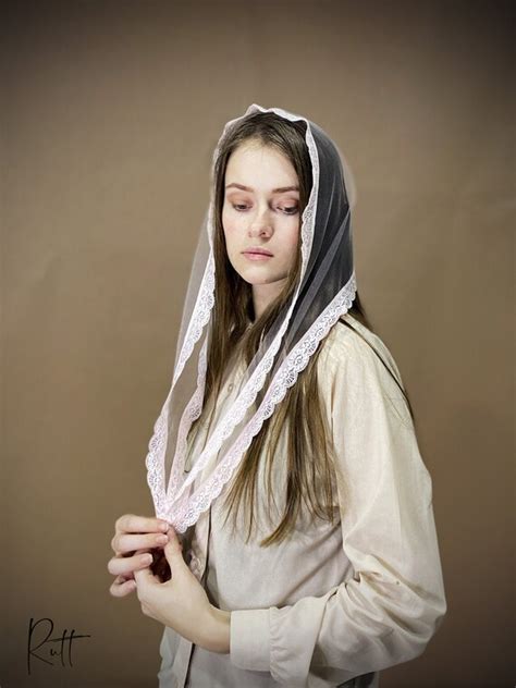 White Church Head Covering Christian Women Head Wrap Orthodox Etsy