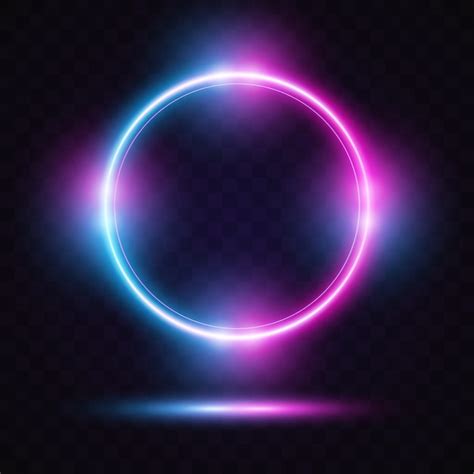 Circle With Glow Light Design Vector Premium Download