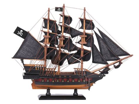 Wholesale Wooden Captain Kidds Black Falcon Black Sails Limited Model