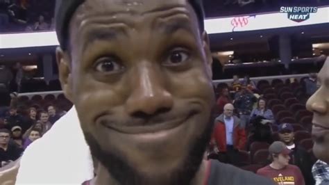 Lebron James Funny Face Moments Youtube