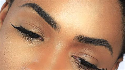 Super Thick Natural Looking Eyebrow Tutorial Vickylogan Eyebrow