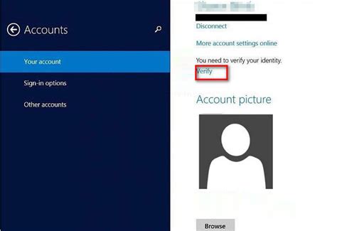 How To Verify Or Recover Your Microsoft Account In Windows 81