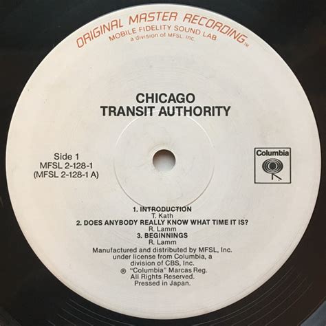 Release Chicago Transit Authority By Chicago Transit Authority