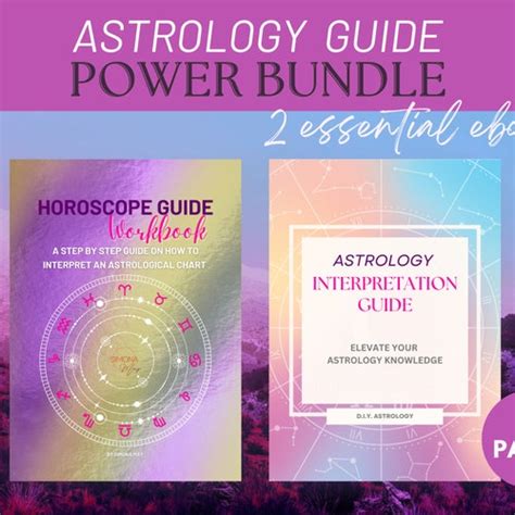 Astrology Interpretation Guide And Workbook Bundle Horoscope Etsy