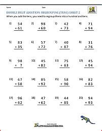 Two digit addition (regrouping) #12. Double Digit Addition With Regrouping