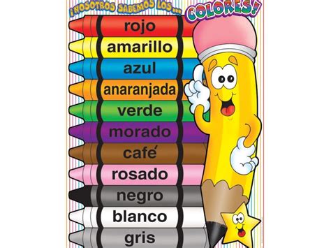 Los Colores Para Imprimir En Espanol