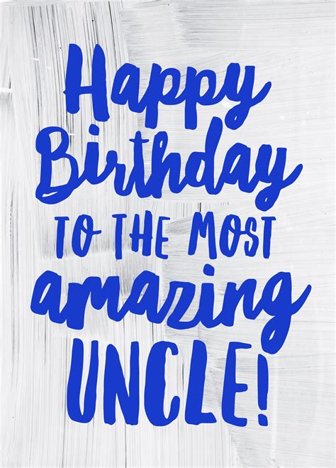 Happy Birthday Amazing Uncle Card Scribbler