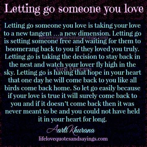 Quotes About Letting Go Of Someone You Love Quotesgram