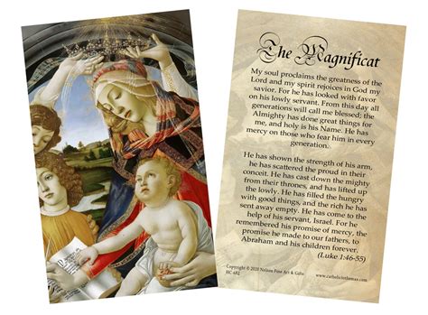 Magnificat Holy Card Steubenville Press