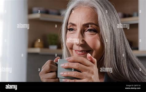 Dreamy Inspired Old Blonde Grey Haired Woman Granny Grandmother Mature