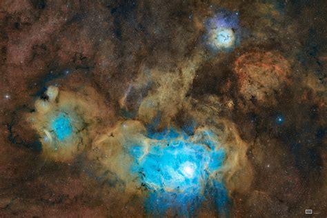 M8 And M20 Lagoon And Trifid Nebula Asg Astronomy