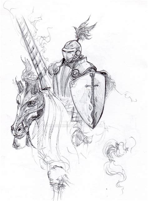 Knight Sketch By Kaoimhin7 On Deviantart