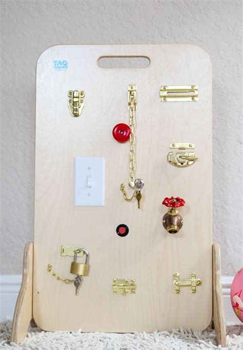 30 Creative Diy Busy Boards For Toddler Learning Homemydesign