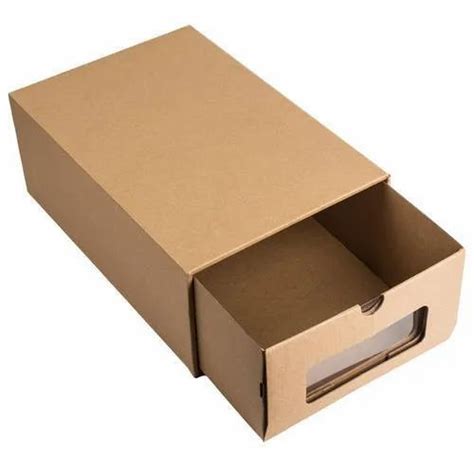 Cardboard Rectangle Plain Corrugated Shoe Box For Shoes Box Capacity