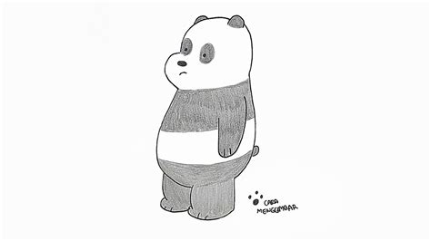 Cara Menggambar Dan Mewarnai Panda We Bare Bears Lucu Keren Youtube