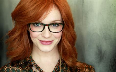 Wallpaper Face Redhead Model Long Hair Women With Glasses