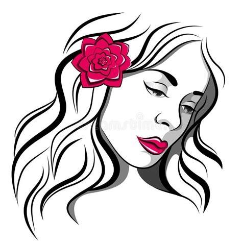 Sad Girl With Rose Stock Vector Illustration Of Grief 30687518