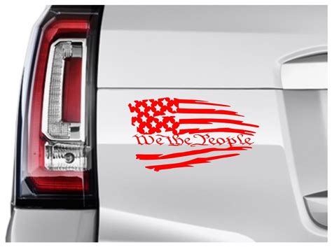 Tattered American Flag We The People Decal Ur Impressions Llc