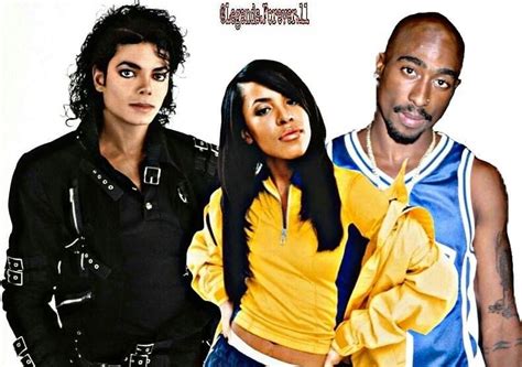 Aaliyah Tupacshakur And Moonwalker Michaeljackson Michael Jackson