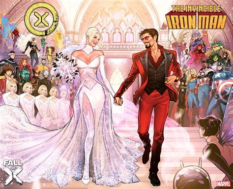 Tony Stark and Emma Frost Tie the Knot in 'X-Men'/'Invincible Iron Man