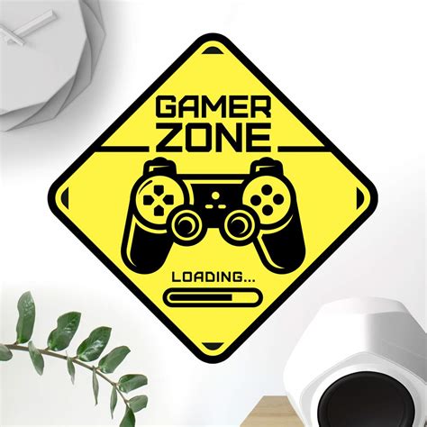 Buy Gamer Zone Door Sign Sticker Wall Art Bedroom Boys Room Gaming