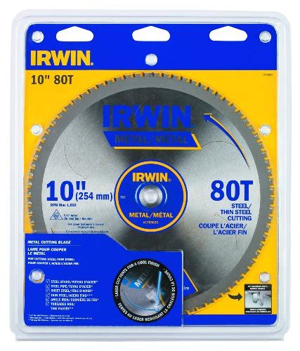 Irwin Tools Metal Cutting Circular Saw Blade 10 Inch 80t 4935561