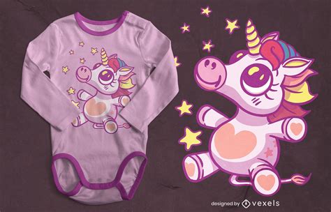 Baby Unicorn T Shirt Design Vector Download