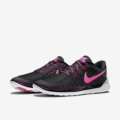 Nike Womens Free 5 0 Running Shoes Black Pink