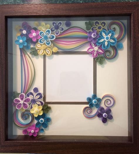 Quilled Shadow Box Frame By Ginny Huff Paper Quilling Flowers Paper Quilling Designs Quilling