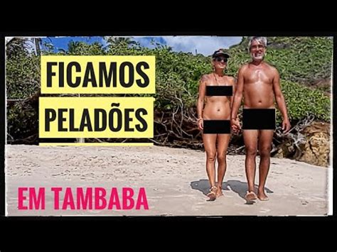 Praia de NUDISMO fomos em Tambaba PB uma praia naturista da Paraíba YouTube