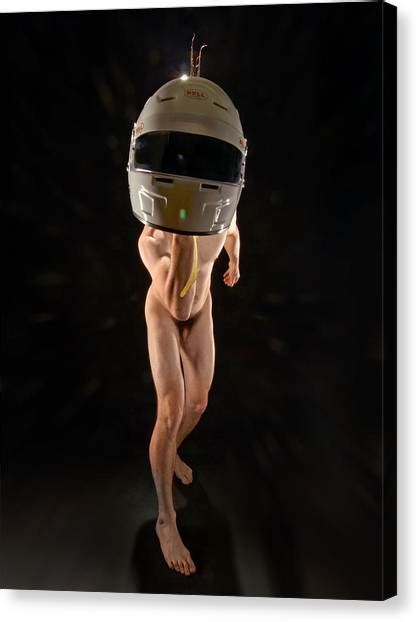 6151 Male Nude With Bell Racing Helmet Photograph By Chris Maher